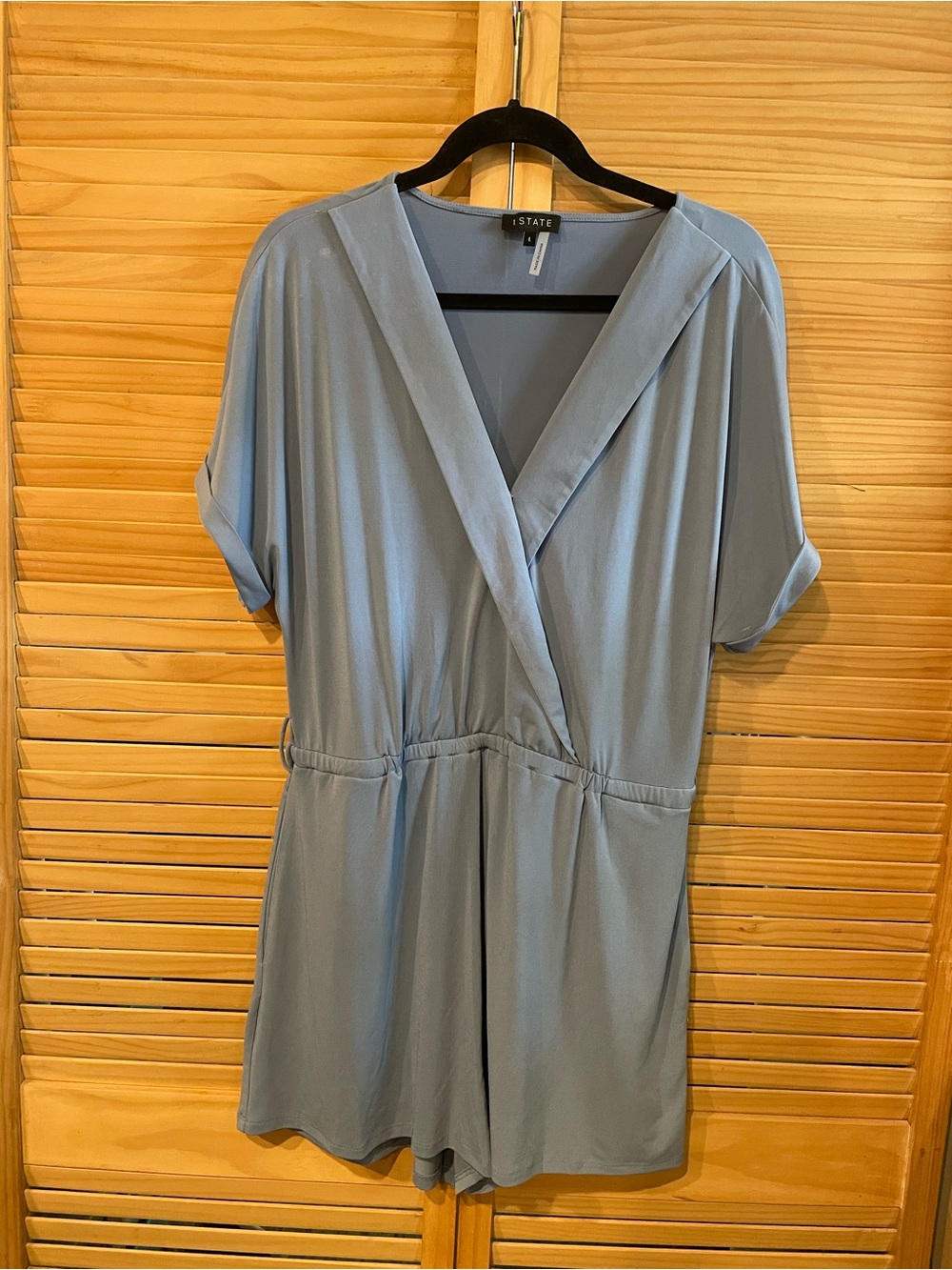 1. State Sky Blue V-Neck Romper